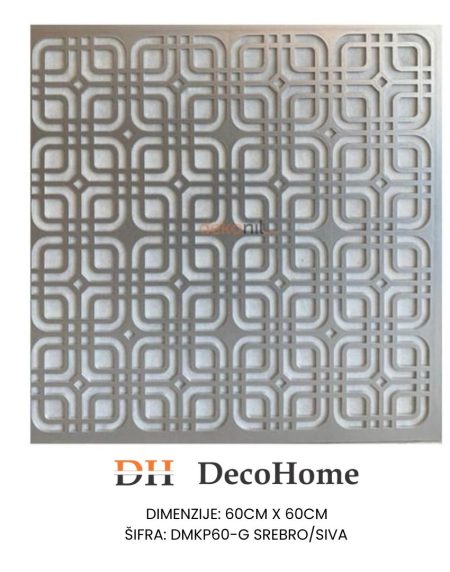 Plafonski panel DMKP60-G (Srebrni) 600*600