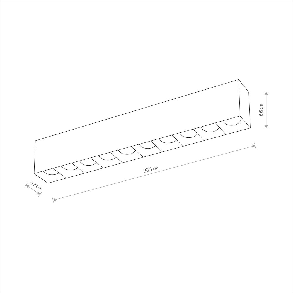 MIDI LED BLACK 40W 3000K - Слика 6