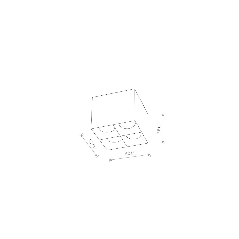 MIDI LED BLACK 16W 4000K - Слика 6