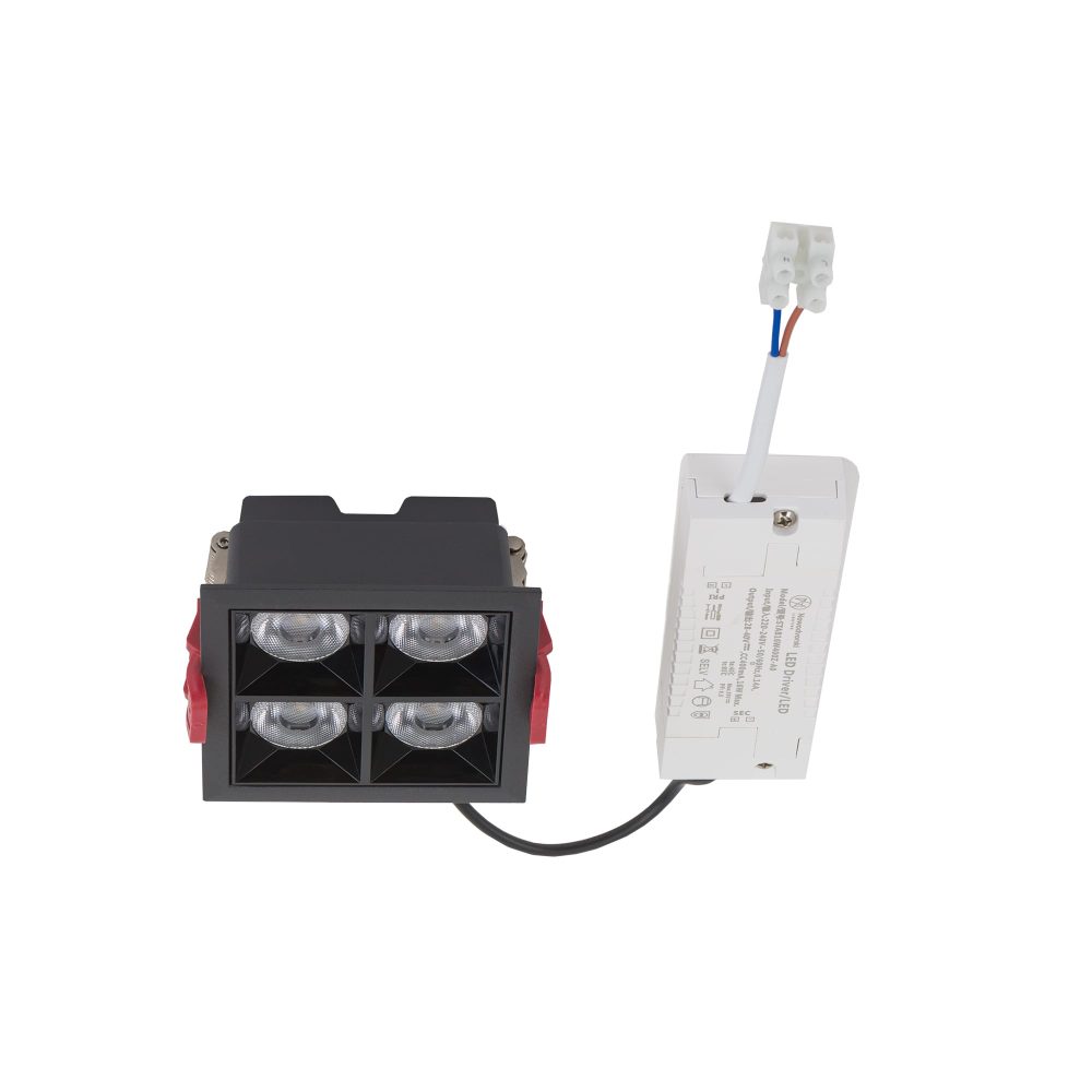 MIDI LED BLACK 16W 4000K RECESSED - Слика 4
