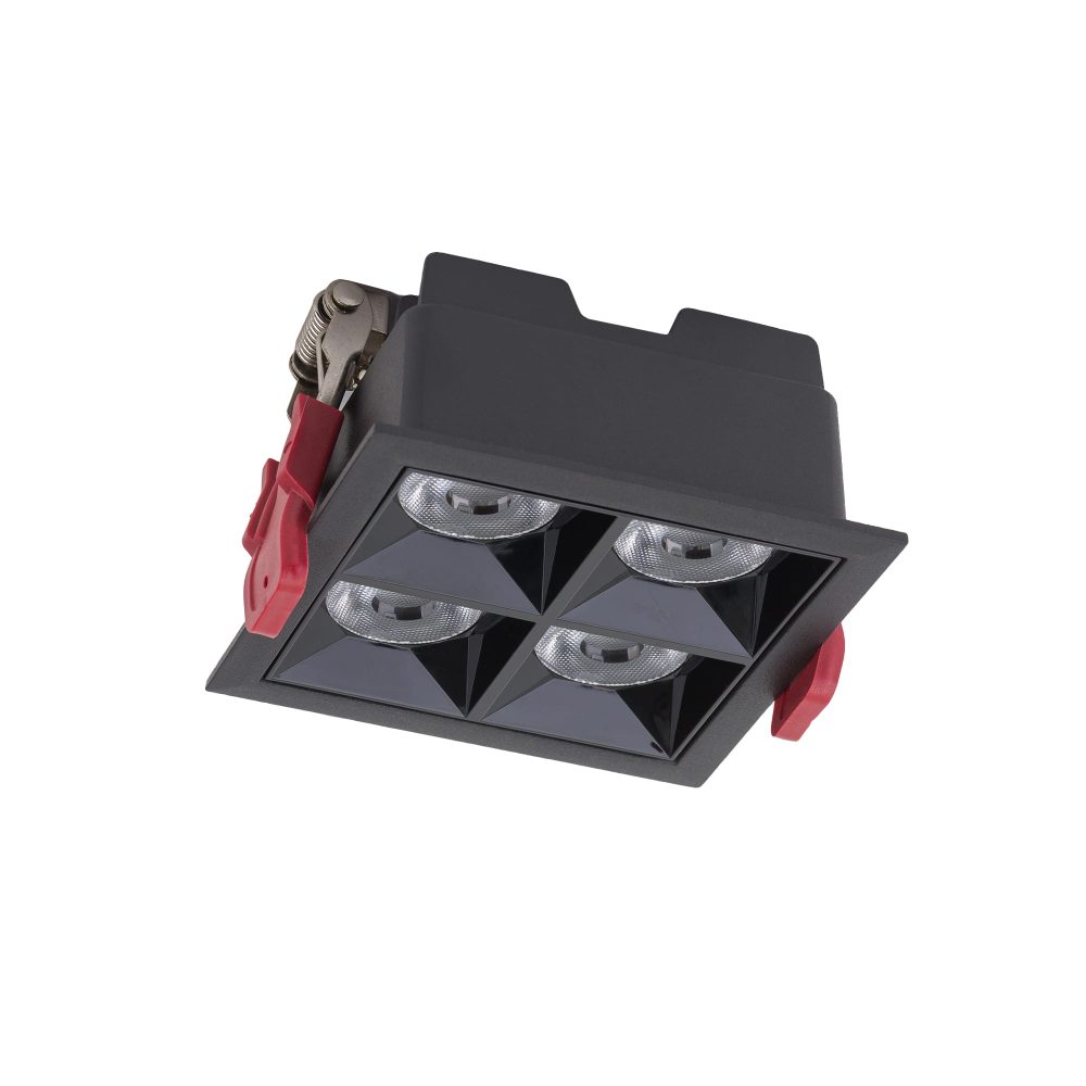 MIDI LED BLACK 16W 4000K RECESSED
