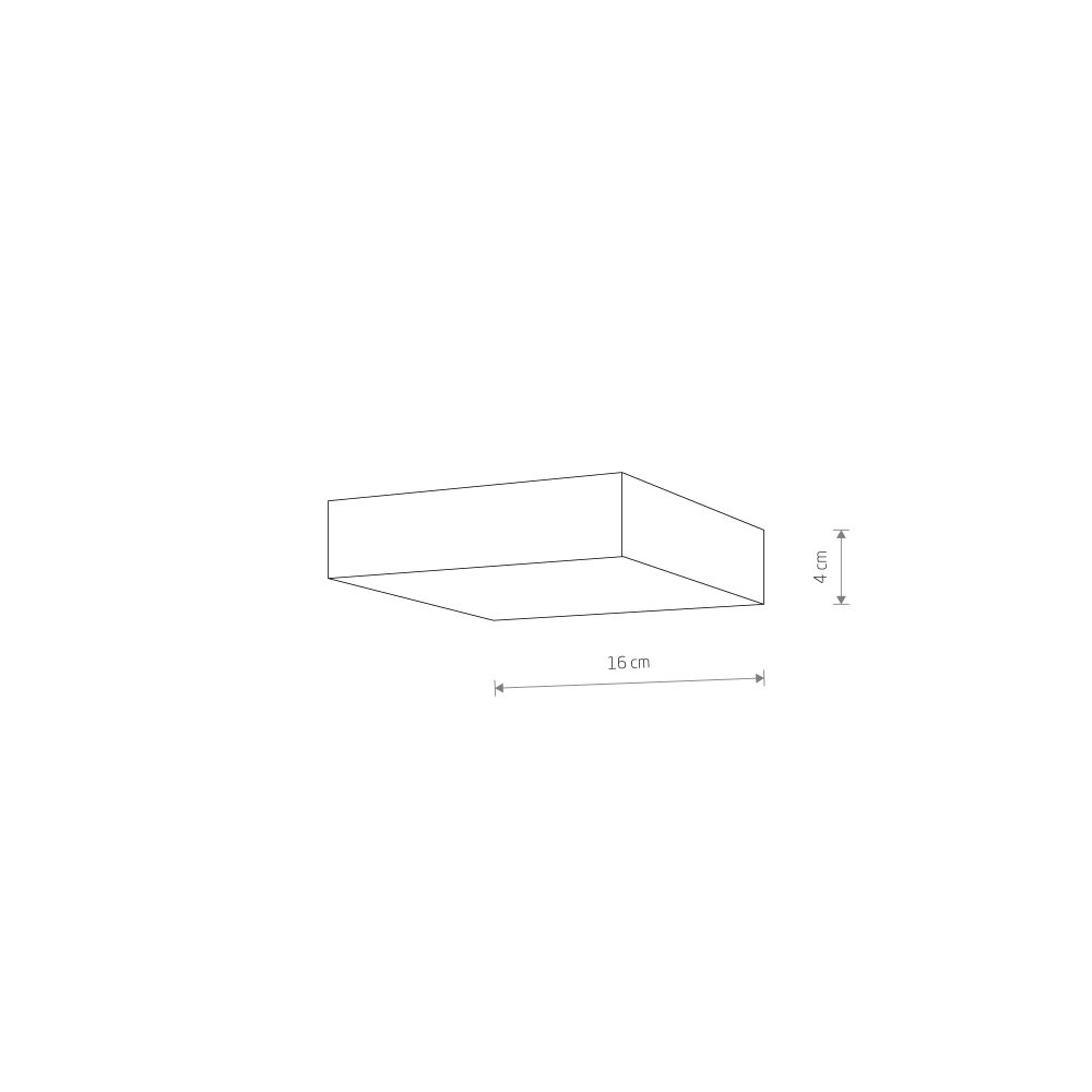 LID SQUARE LED 25W 3000K WHITE - Слика 4