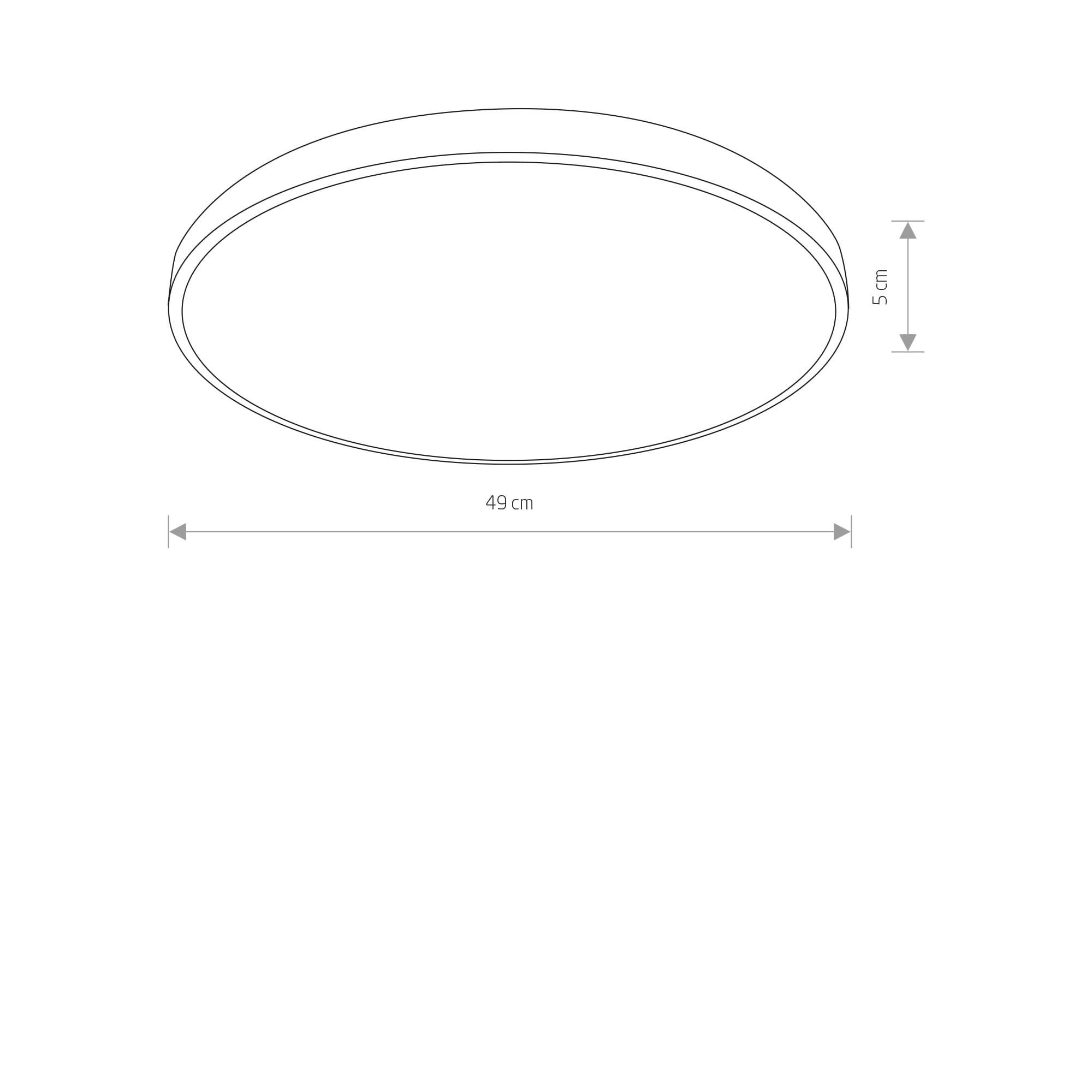 AGNES ROUND LED PRO WHITE 32W 3000K IP44 - Слика 7