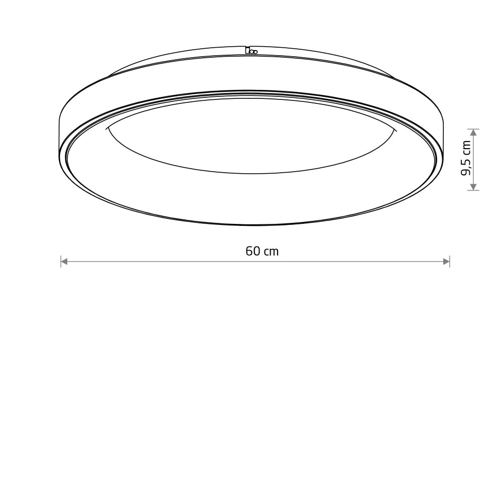 NIKKI ROUND LED WHITE 60W 4000K - Слика 5