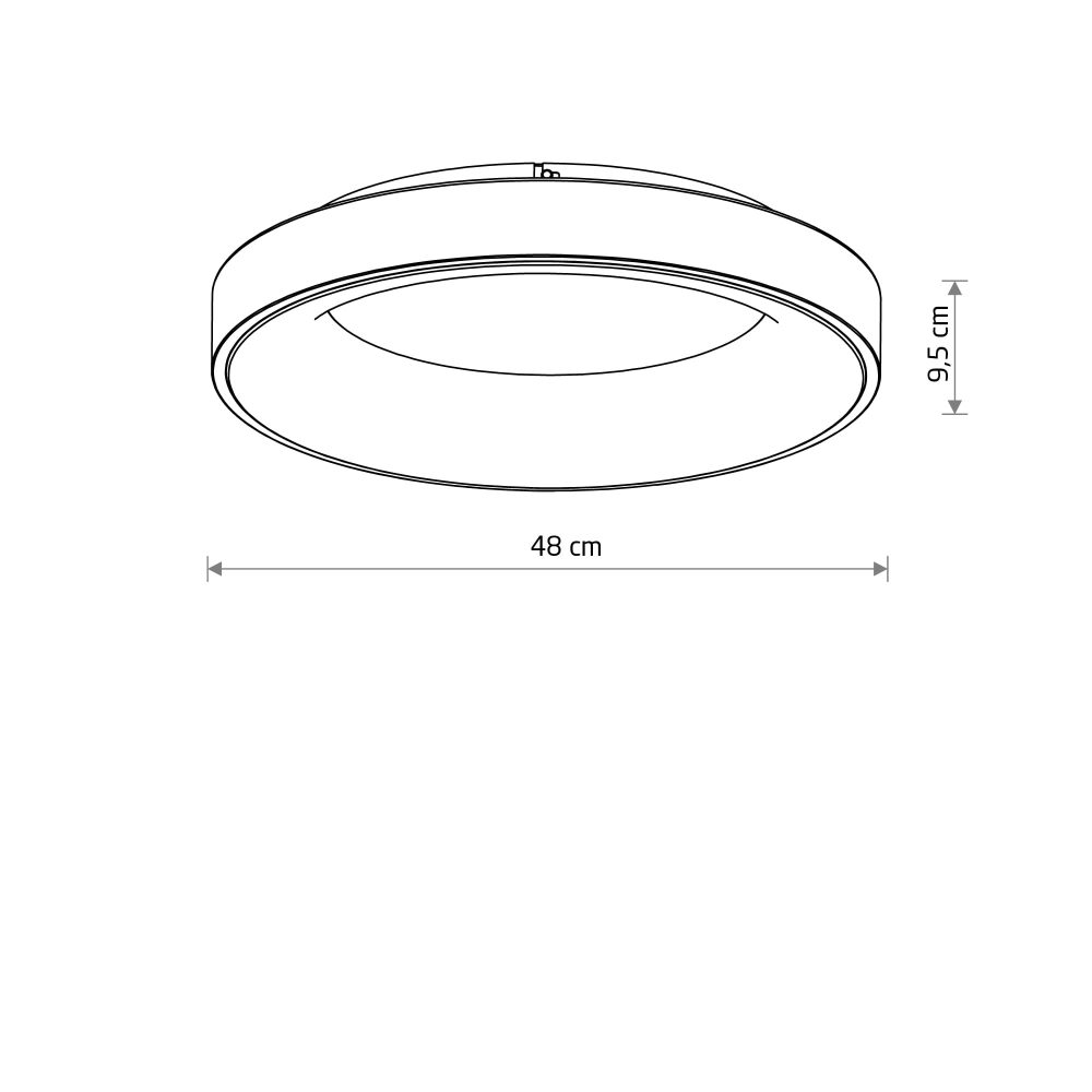 NIKKI ROUND LED BLACK 48W 4000K - Слика 5