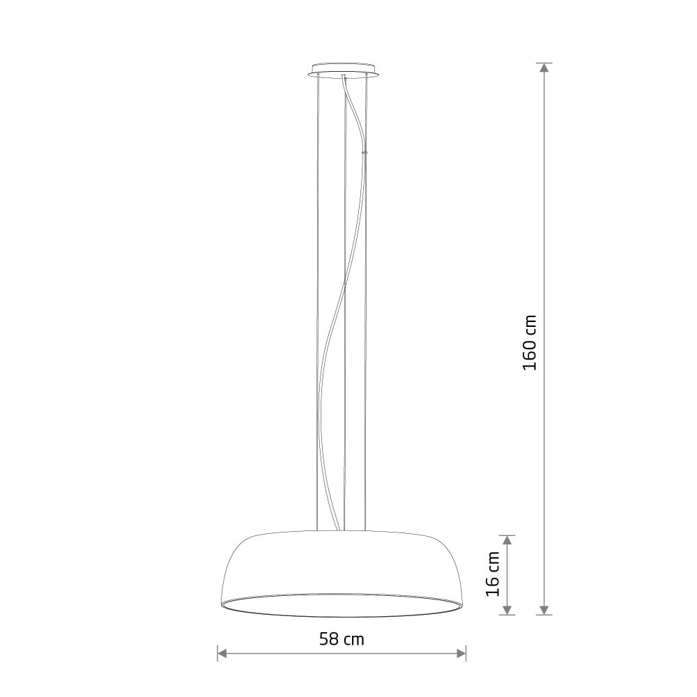 SATELLITE M WHITE pendant - Слика 8