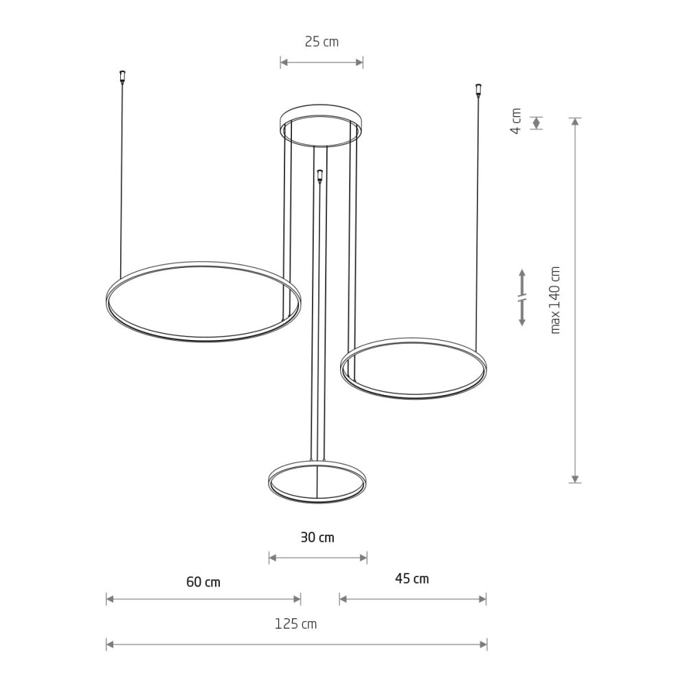CIRCOLO LED SILK OL 3000K (SH-60/45/30) - Слика 7