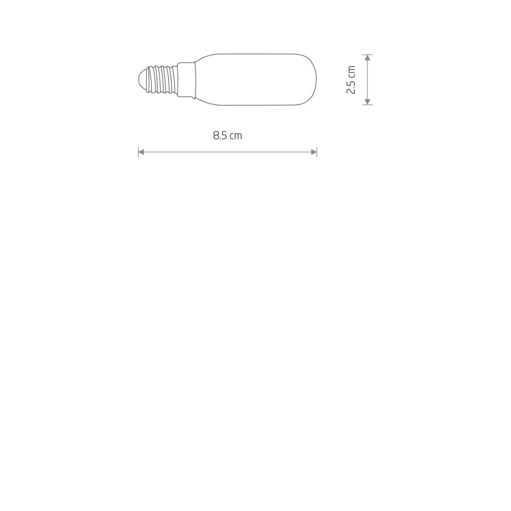 BULB LED, E14, T25, 4W, 3000K - Слика 2