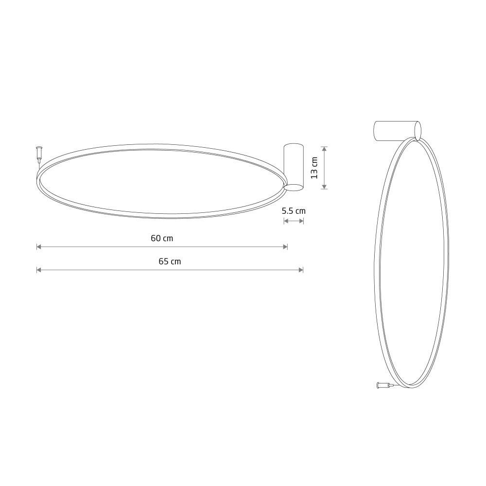 CIRCOLO LED M WHITE 3000K (CH-60) - Слика 6
