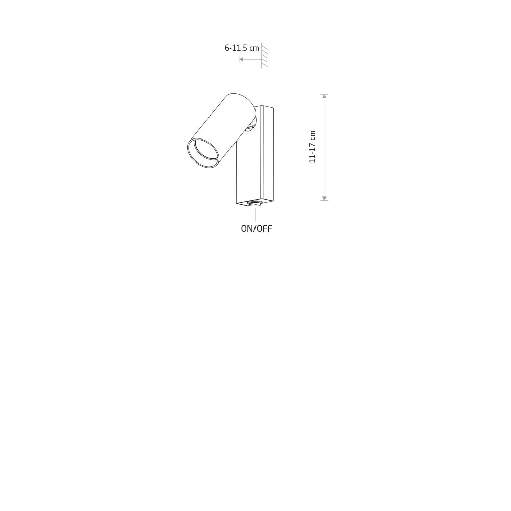 FOURTY wall lamp BLACK - Слика 7