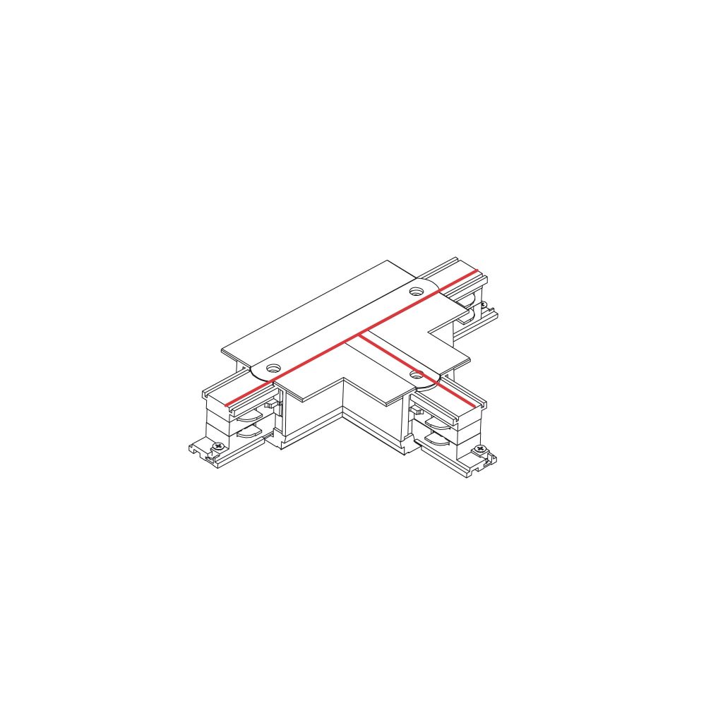 CTLS RECESSED POWER T CONNECTOR LEFT 2 (T-L2)  BLACK - Слика 2