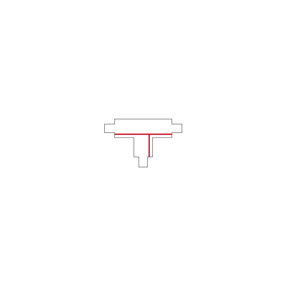 CTLS RECESSED POWER T CONNECTOR LEFT 2 (T-L2)  BLACK - Слика 3