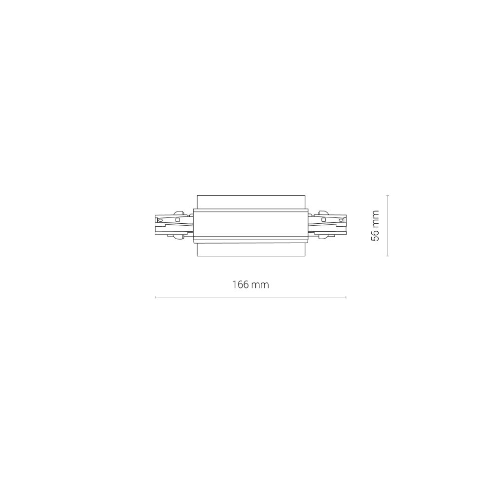 CTLS RECESSED POWER STRAIGHT CONNECTOR WHITE - Слика 4