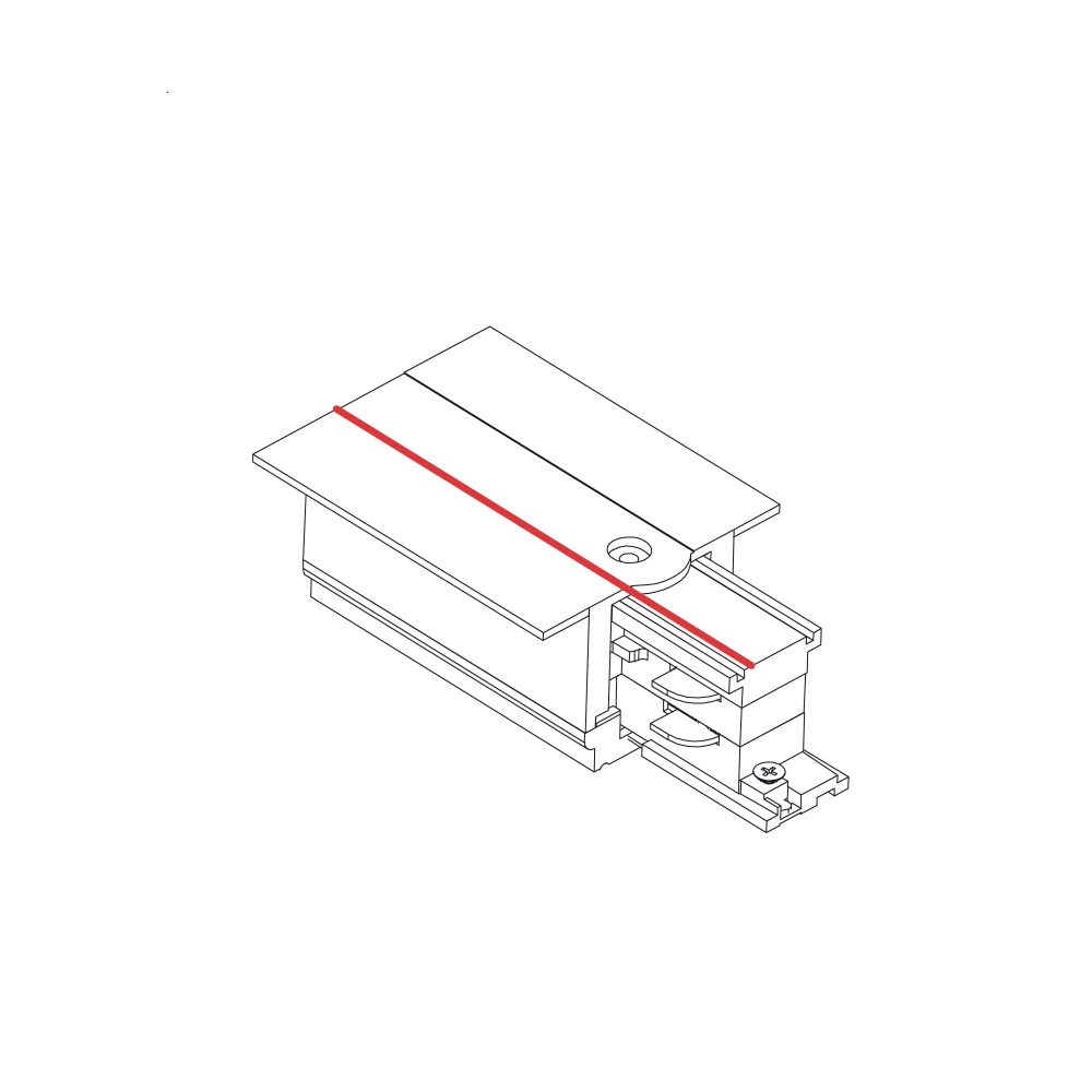 CTLS RECESSED POWER END CAP RIGHT ( PE-R ) WHITE - Слика 2