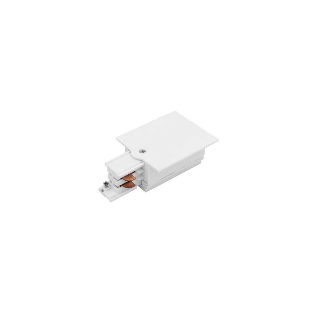 CTLS RECESSED POWER END CAP RIGHT ( PE-R ) WHITE