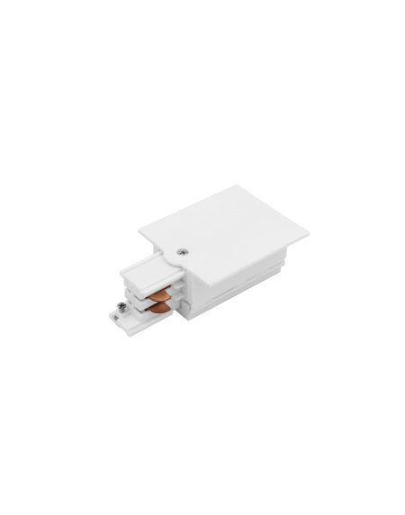 CTLS RECESSED POWER END CAP RIGHT ( PE-R ) WHITE