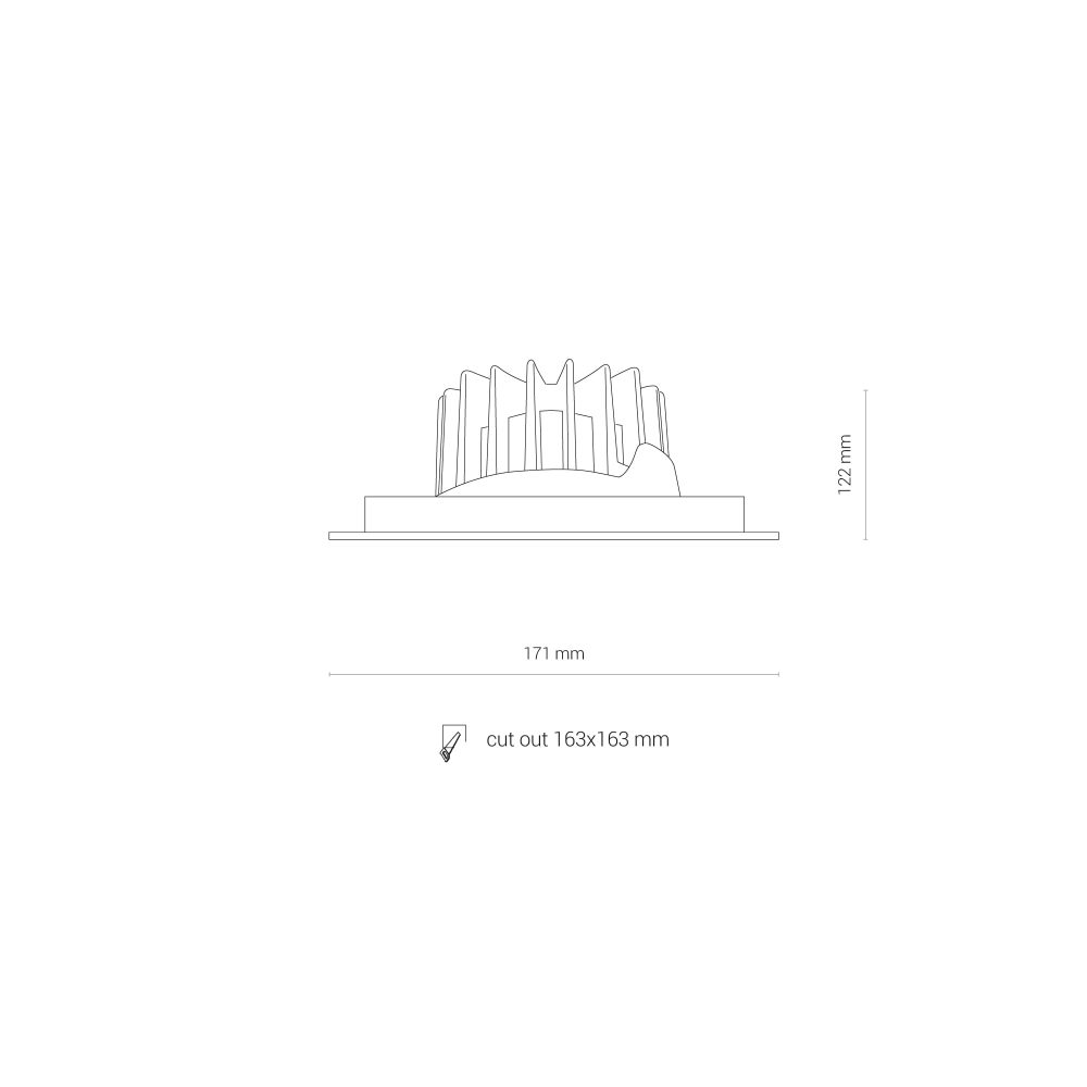 CL DIA LED 30W, 3000K WHITE/BLACK - Слика 8