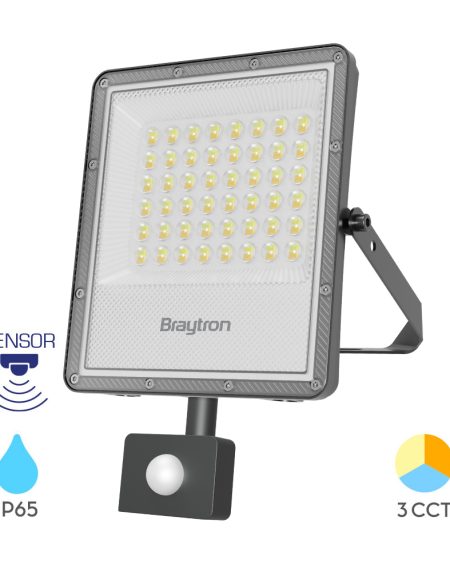 BRY-FLOOD-PF-50W-GRY-3IN1-SNS-IP65-LED FLOODLIGHT