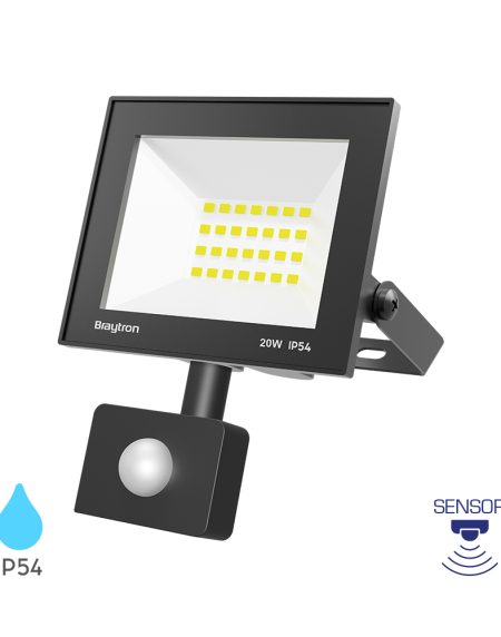 BRY-FLOOD-CF-20W-BLC-6500K-SNS-IP54-LED FLOODLIGHT