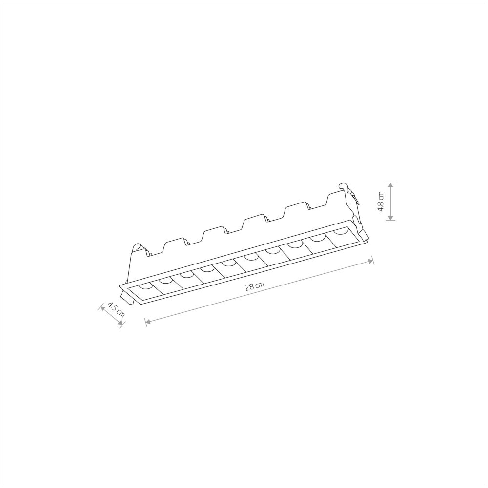Spot lampe MINI LED WHITE 20W 4000K" RECESSED - Слика 3
