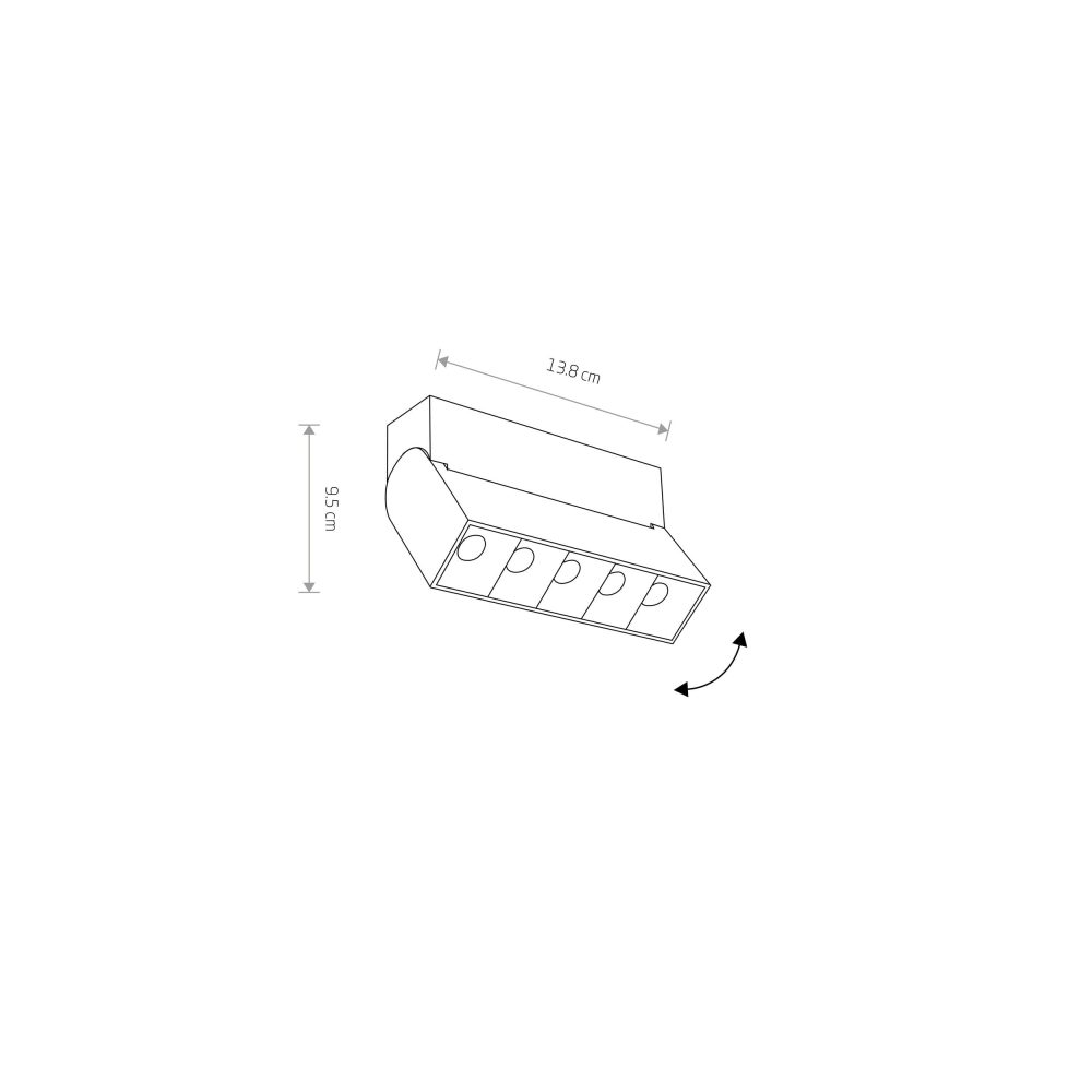 Spot lampe FOCUS MINI LED WHITE 10W 3000K - Слика 9