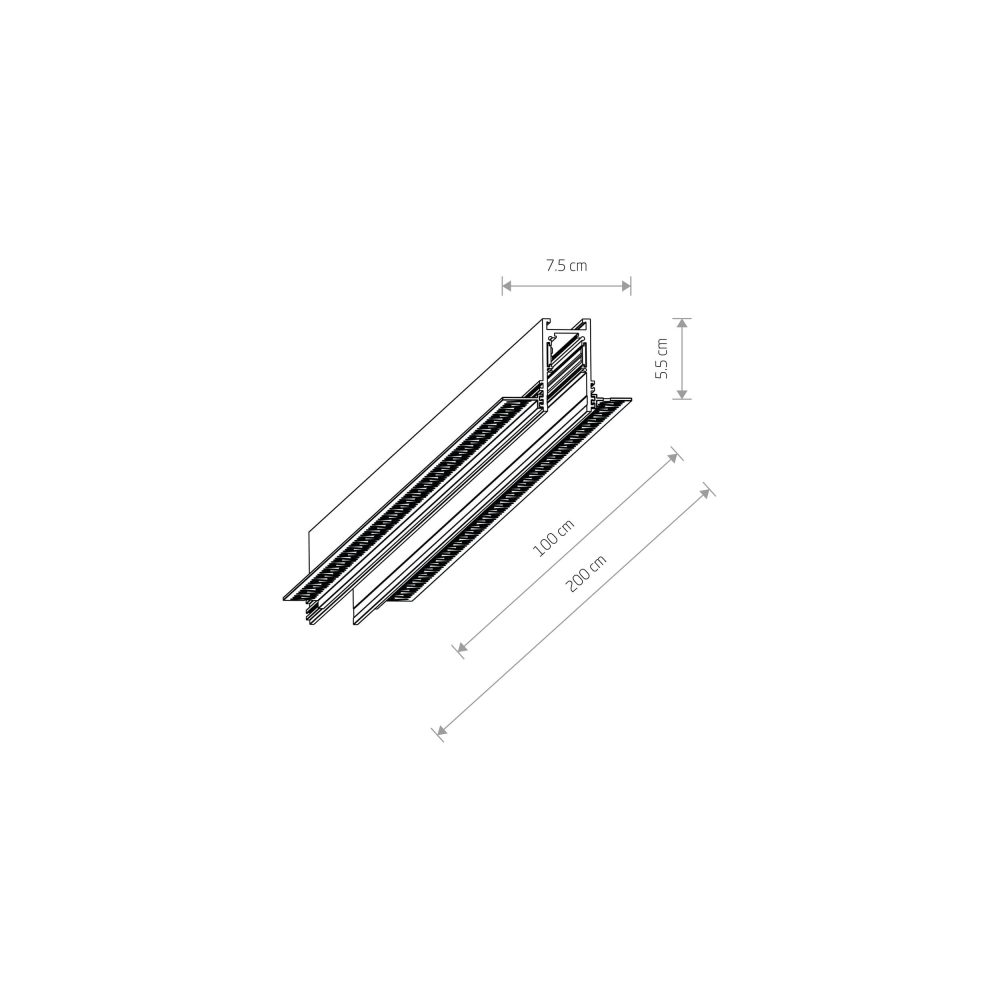 LVM RECESSED TRACK 2M - Слика 2