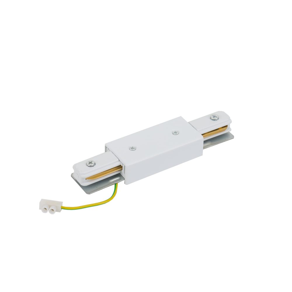 PROFILE POWER STRAIGHT CONNECTOR WHITE