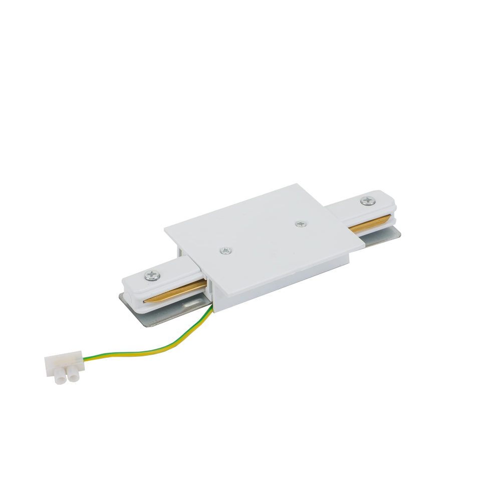 PROFILE RECESSED POWER STRAIGHT CONNECTOR WHITE