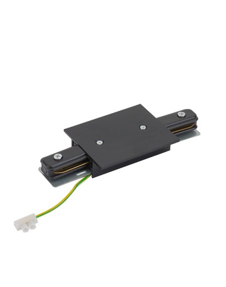 PROFILE RECESSED POWER STRAIGHT CONNECTOR BLACK