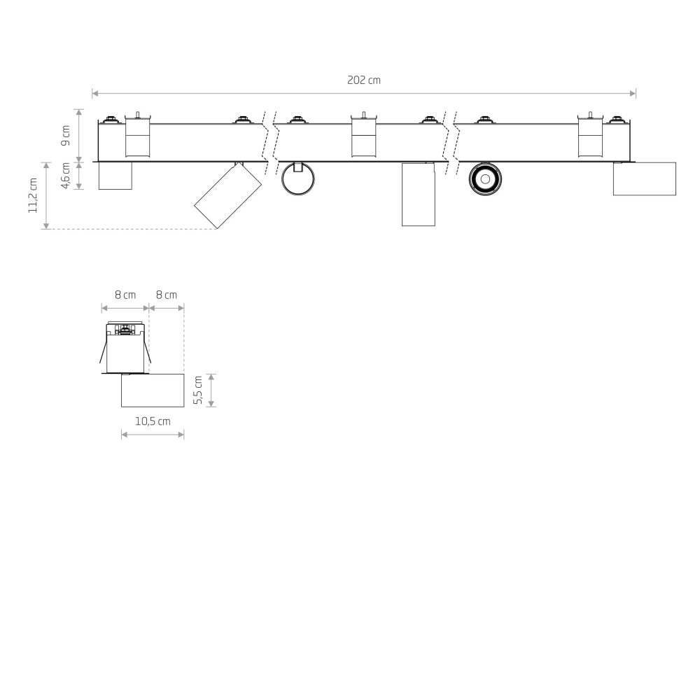Spot lampe MONO DEEP VI BLACK - Слика 2