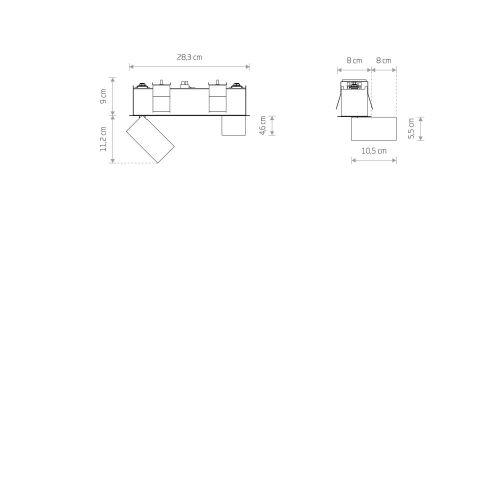 Spot lampe MONO DEEP II WHITE - Слика 2