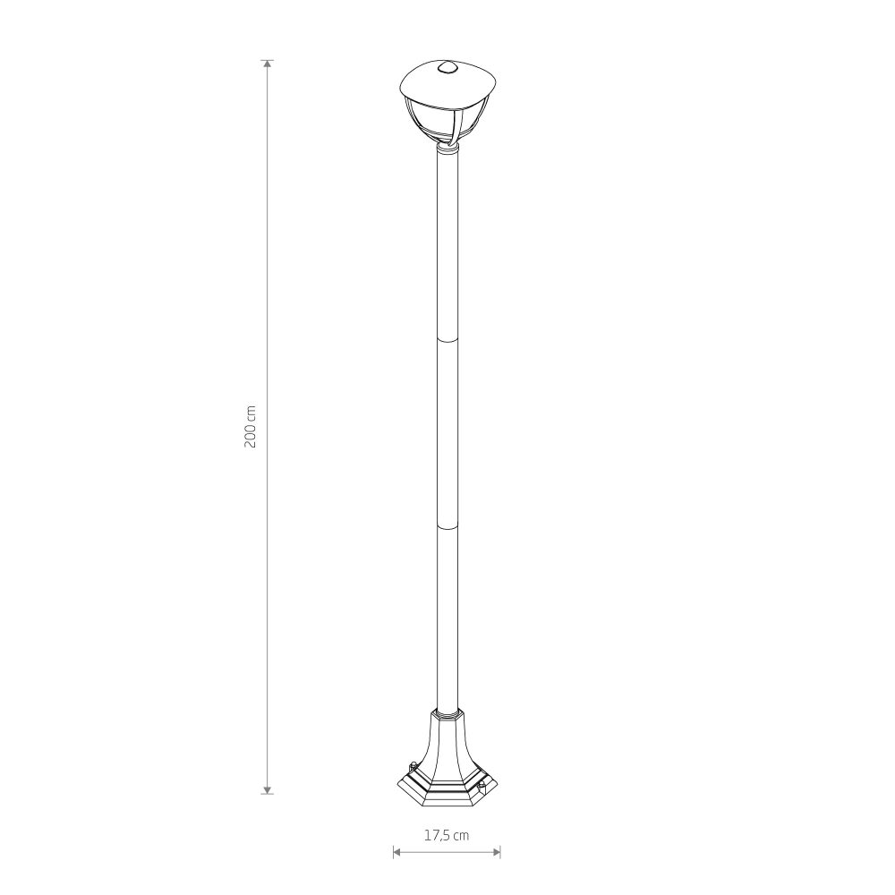 Stubna lampa fenjer AMELIA FL 200 - Слика 2