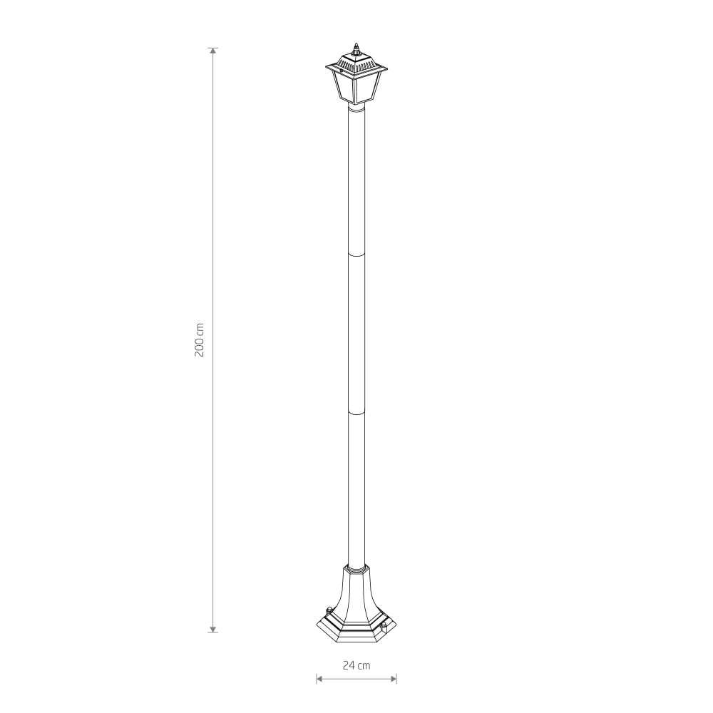 Stubna lampa fenjer ANA BL FL 200 - Слика 2