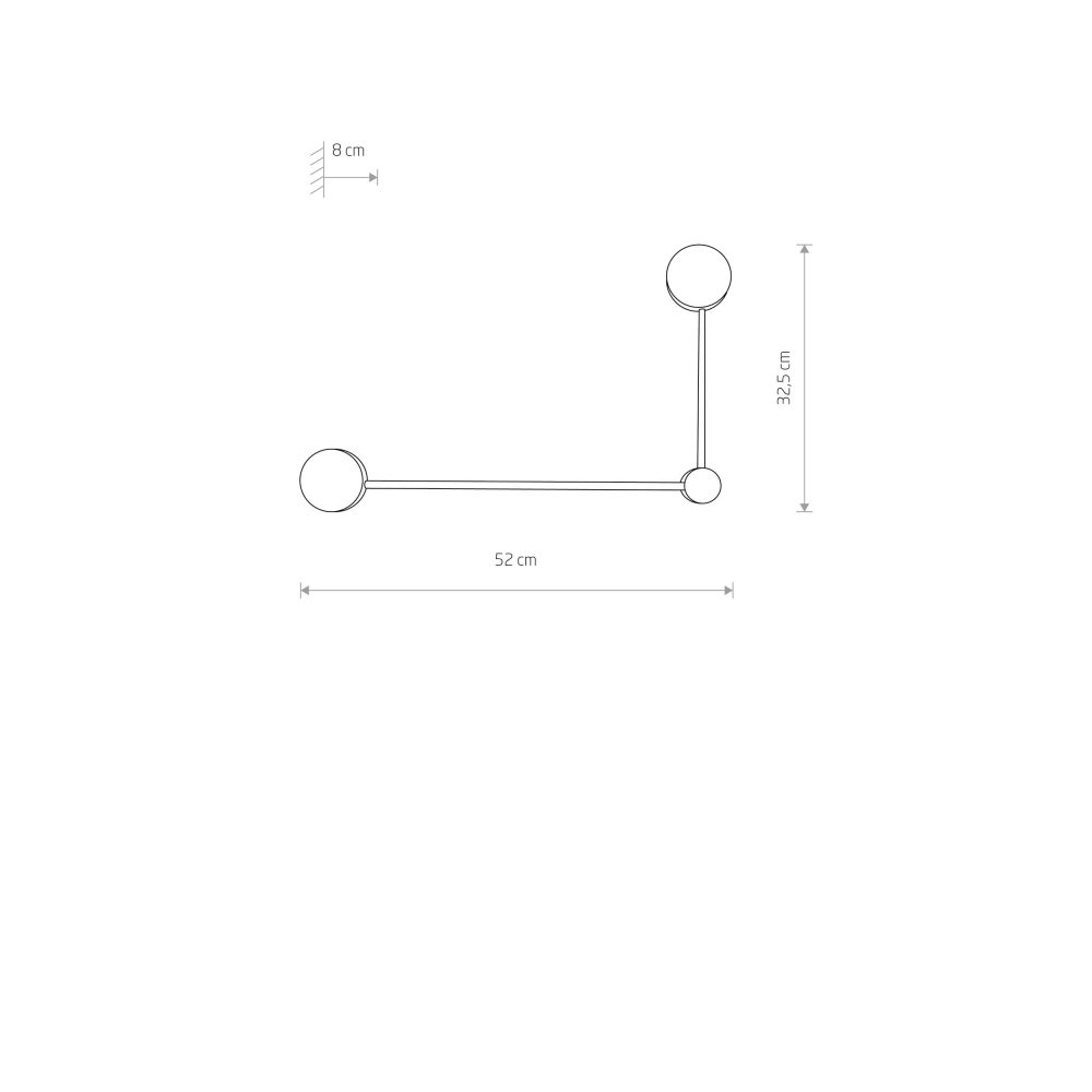 ORBIT WHITE II wall lamp B - Слика 3