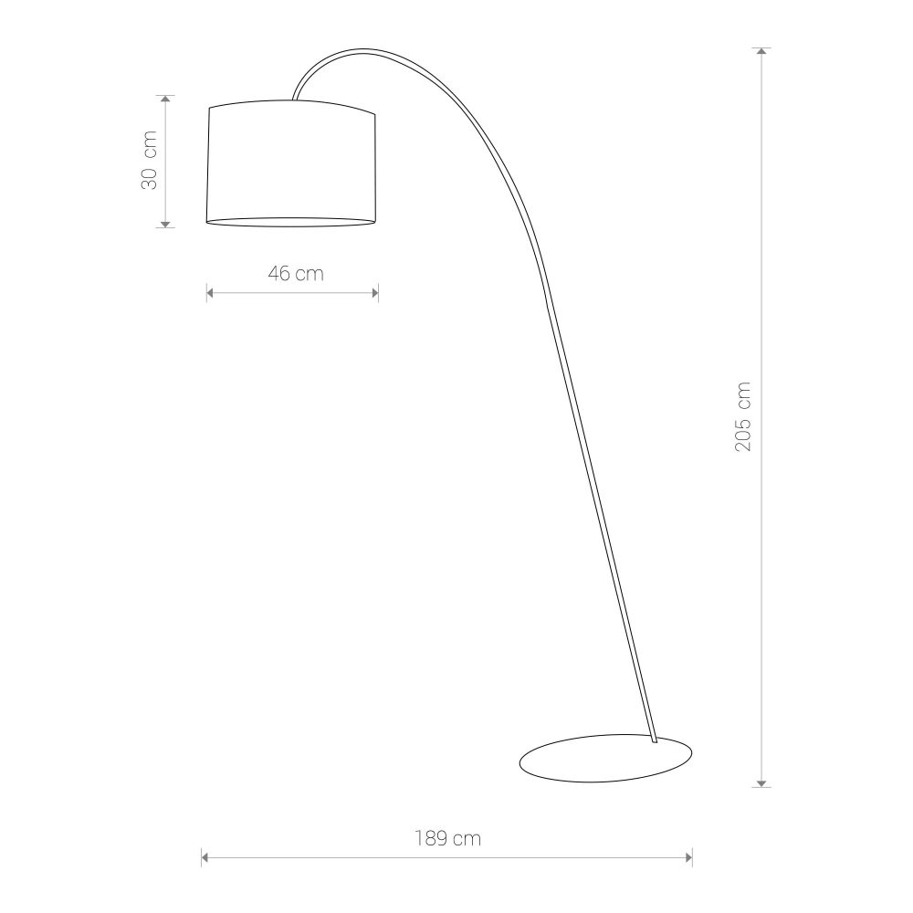ALICE gold I floor lamp L - Слика 2