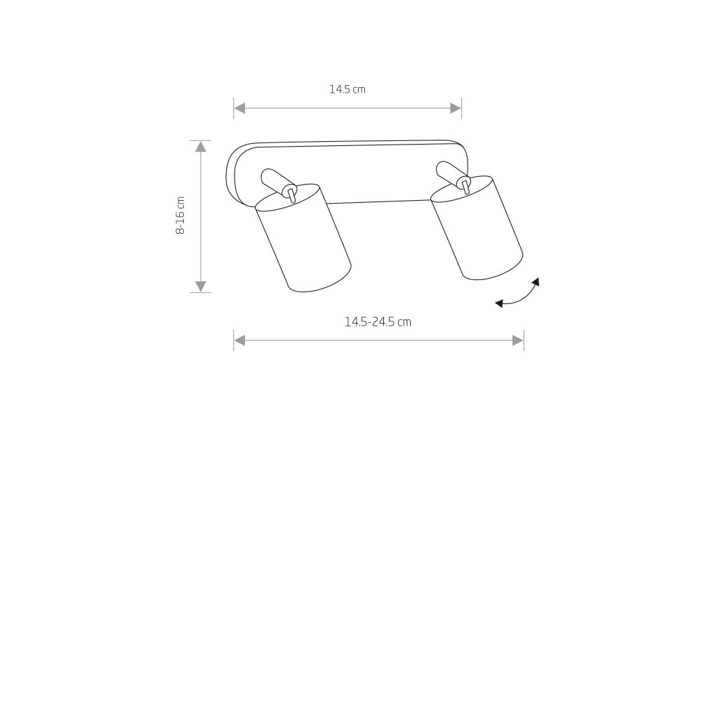 Spot lampe EYE SPOT WHITE II bar - Слика 2