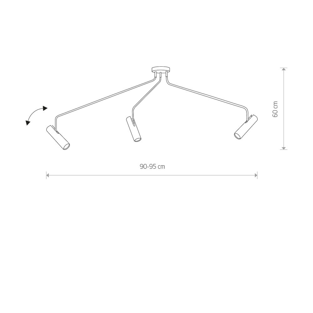 Spot lampe EYE SUPER WHITE III pendant - Слика 2