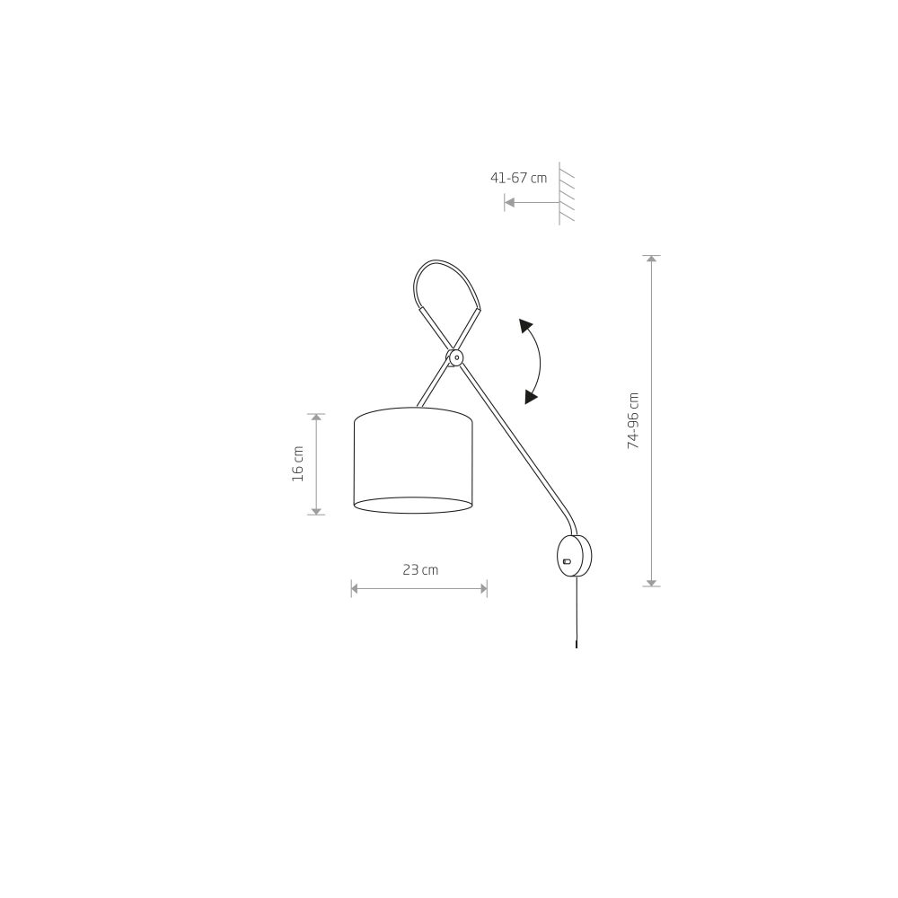 VIPER BLACK I wall lamp - Слика 2