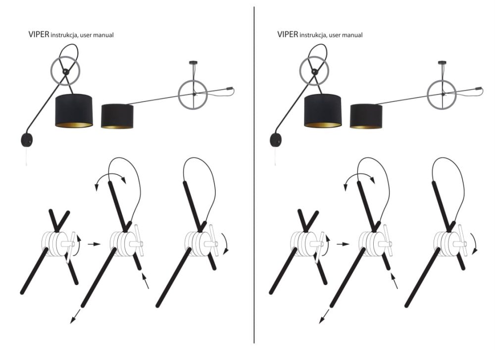 VIPER BLACK I wall lamp - Слика 3