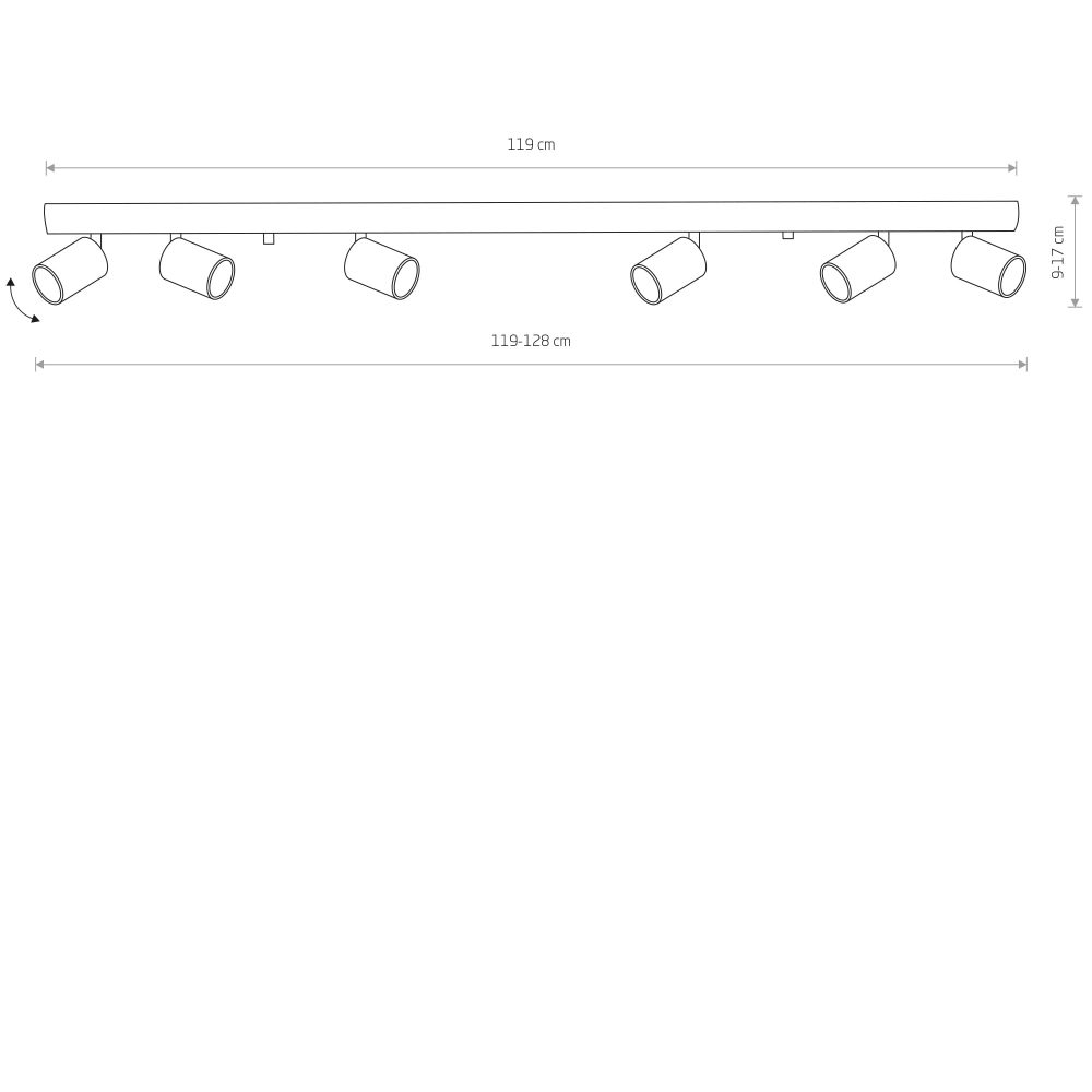 Spot lampe EYE SPOT WHITE VI bar - Слика 2