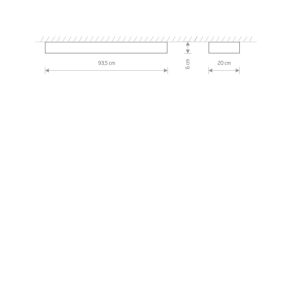 Plafonjera SOFT CEILING LED GRAPHITE 90X20 - Слика 4