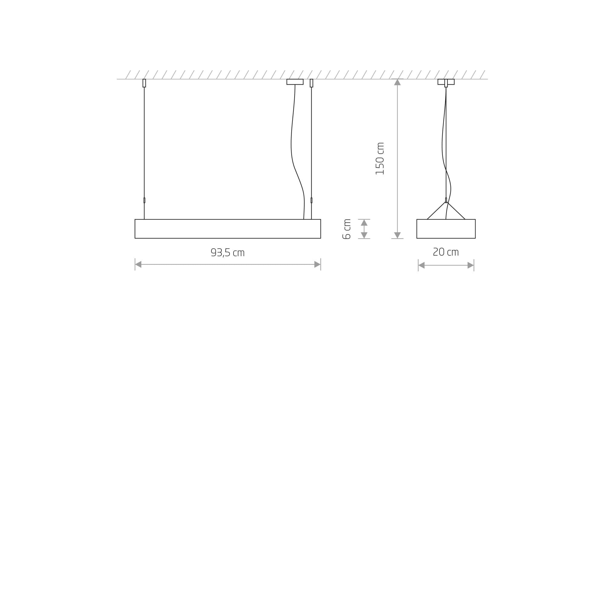 SOFT LED WHITE 90X20 pendant - Слика 5
