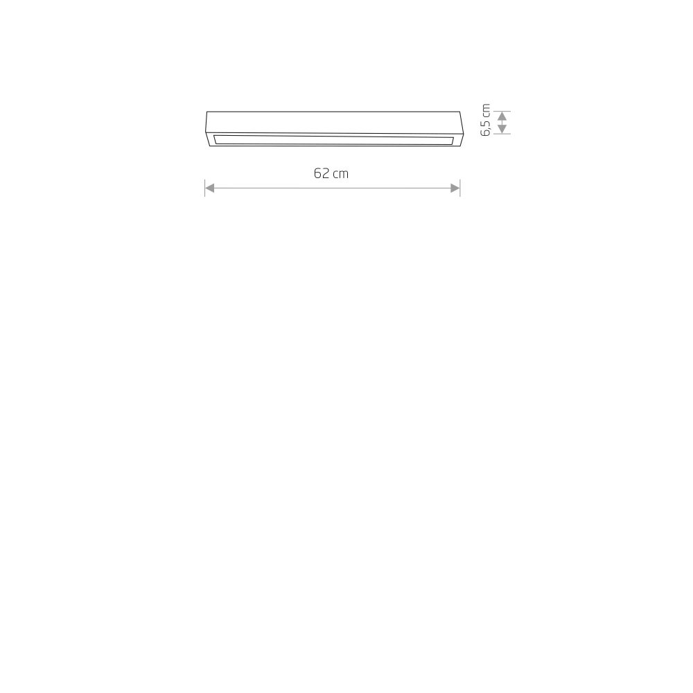 Plafonjera STRAIGHT LED GRAPHITE CEILING 60 - Слика 2