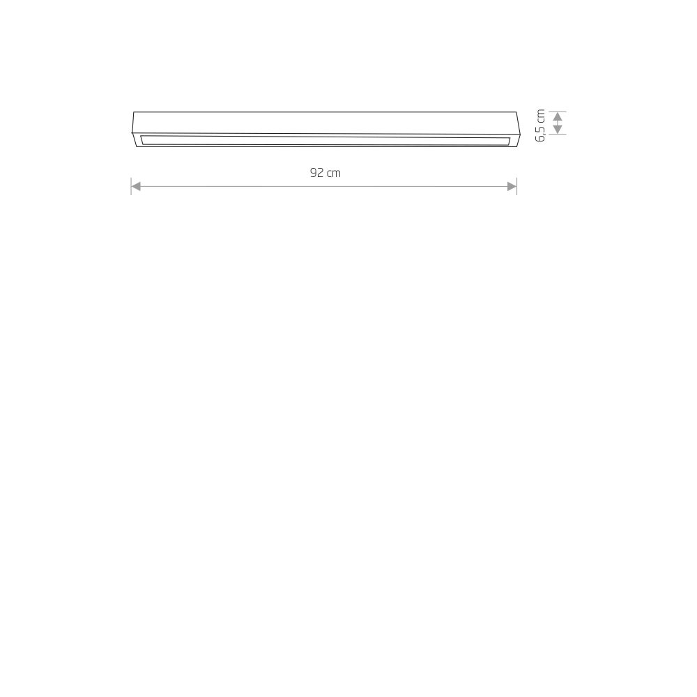 Plafonjera STRAIGHT LED GRAPHITE CEILING 90 - Слика 2