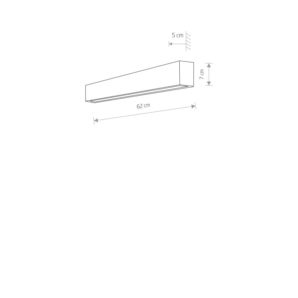 STRAIGHT WALL LED WHITE S - Слика 2
