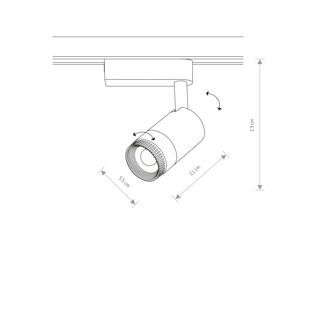 PROFILE ZOOM LED BL 3000K - Слика 7