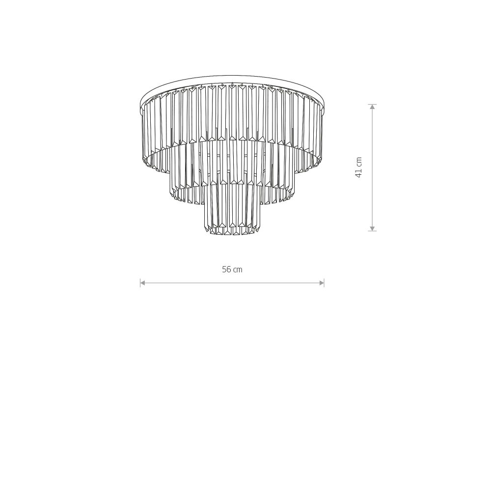 Plafonjera CRISTAL BLACK M - Слика 3