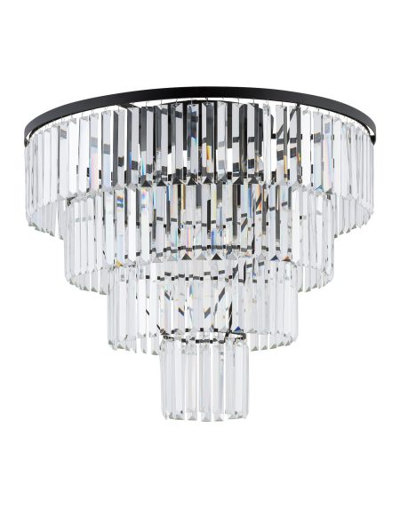 Plafonjera CRISTAL BLACK L