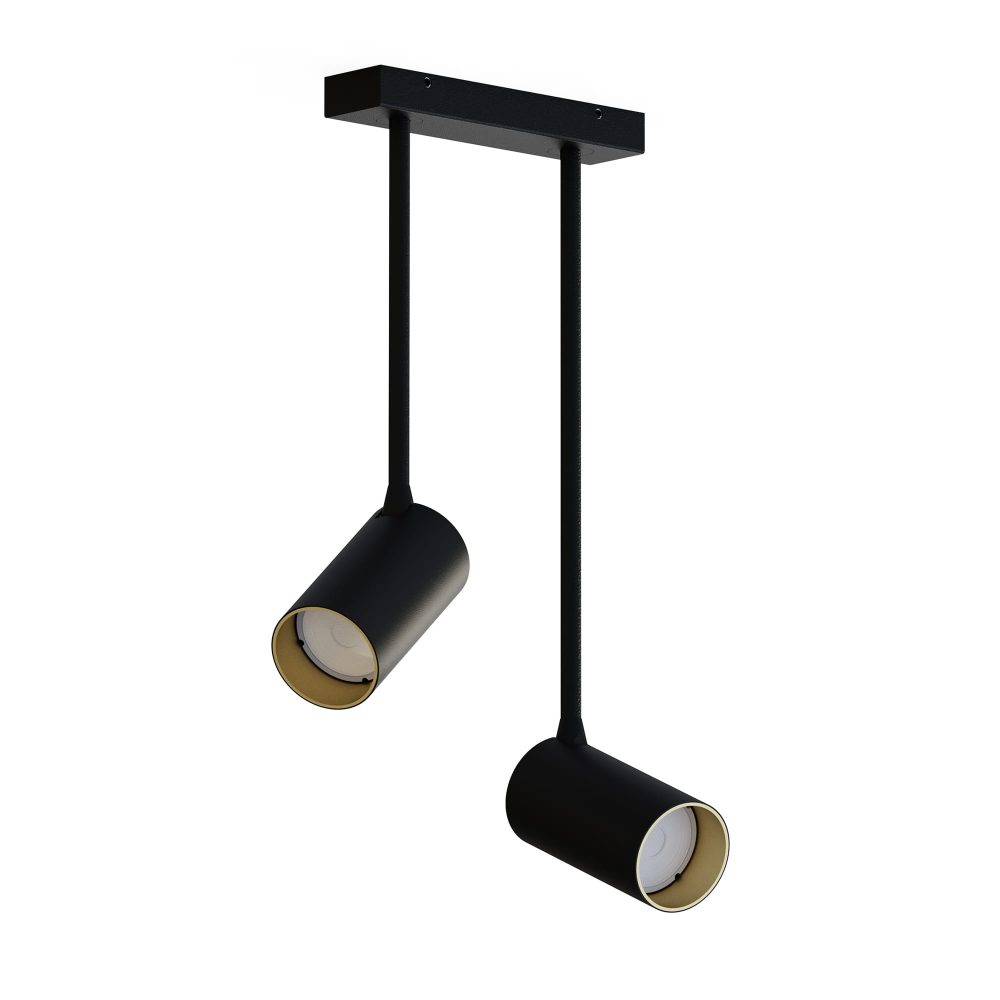 Spot lampe MONO LONG II BLACK/GOLD