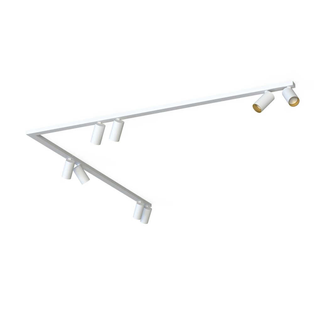 Spot lampe MONO CORNER VIII 2X150 WHITE/GOD